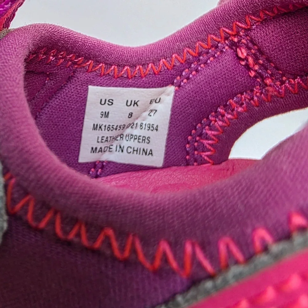 Merrell Girls‎ Hydro Water Sandals Size 9 Pink Purple Strappy Hiking Shoes NEW